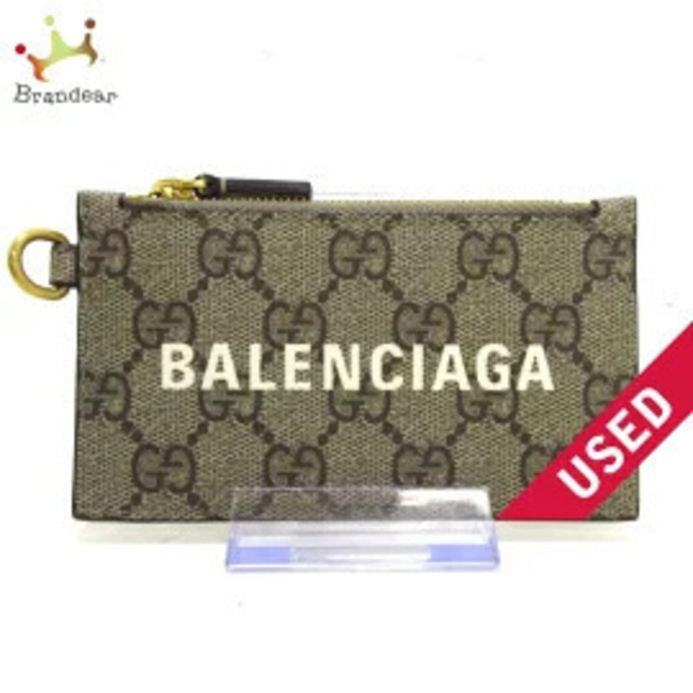 Gucci GG coin case Wallet Balenciaga Beige Cream dark gray white